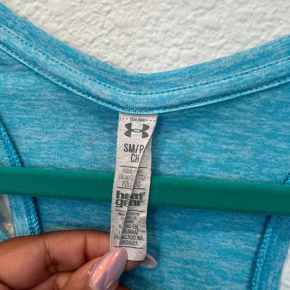 Under Armour Blue Racerback Tank, size Small - Picture 4 of 6